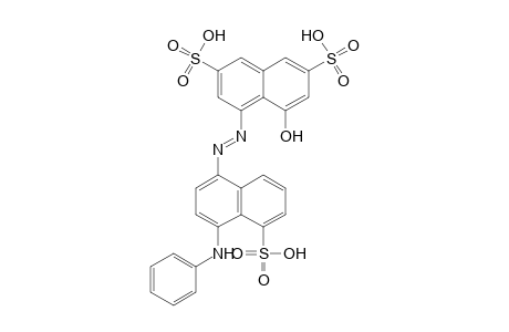 2,7-Naphthalenedisulfonic acid, 4-hydroxy-5-[[4-(phenylamino)-5-sulfo-1-naphthalenyl]azo], guanidine salt