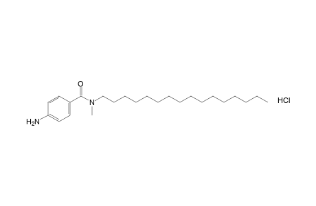 p-amino-N-hexadecyl-N-methylbenzamide, monohydrochloride
