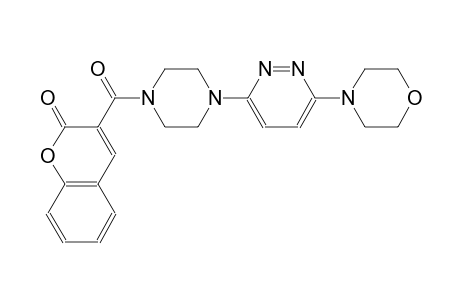 2H-1-benzopyran-2-one, 3-[[4-[6-(4-morpholinyl)-3-pyridazinyl]-1-piperazinyl]carbonyl]-
