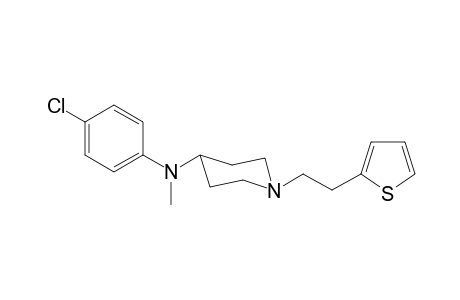 N-Methyl-N-(4-chlorophenyl)-1-[(2-thiophen-2-yl)ethyl]-piperidin-4-amine