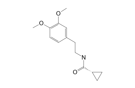 N-[2'-(3'',4''-DIMETHOXYPHENYL)-ETHYL]-CYClOPROPANECARBOXAMIDE