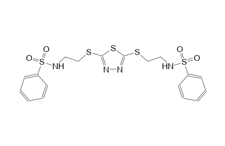 benzenesulfonamide, N-[2-[[5-[[2-[(phenylsulfonyl)amino]ethyl]thio]-1,3,4-thiadiazol-2-yl]thio]ethyl]-