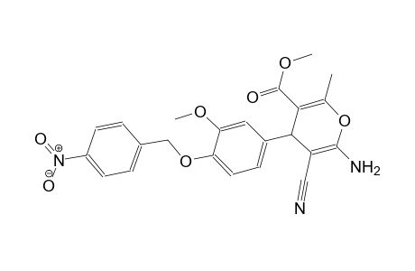 methyl 6-amino-5-cyano-4-{3-methoxy-4-[(4-nitrobenzyl)oxy]phenyl}-2-methyl-4H-pyran-3-carboxylate