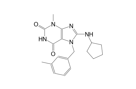 8-(cyclopentylamino)-3-methyl-7-(3-methylbenzyl)-3,7-dihydro-1H-purine-2,6-dione
