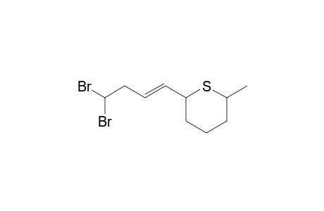 1-Methyl-5-(4',4'-dibromobut-1'-enyl)-6-thiacyclohexane