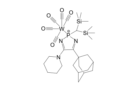 {Pentacarbonyl[2-bis(trimethylsilyl)methyl-4-(1-adamantyl)-5-(1-piperidino)-2H-1,3,2-diazaphosphole-.xi.P]tungsten(0)}