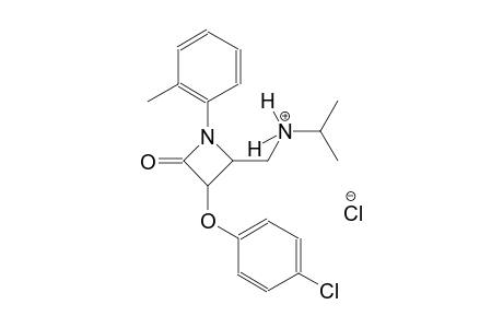 2-azetidinemethanaminium, 3-(4-chlorophenoxy)-N-(1-methylethyl)-1-(2-methylphenyl)-4-oxo-, chloride