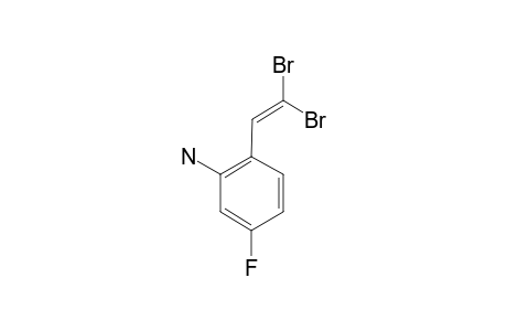 2-(2,2-DIBROMOVINYL)-5-FLUOROPHENYLAMINE