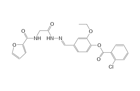 benzoic acid, 2-chloro-, 2-ethoxy-4-[(E)-[2-[2-[(2-furanylcarbonyl)amino]acetyl]hydrazono]methyl]phenyl ester