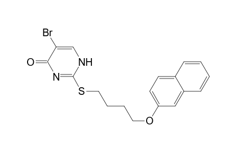 4(1H)-Pyrimidinone, 5-bromo-2-[[4-(2-naphthalenyloxy)butyl]thio]-