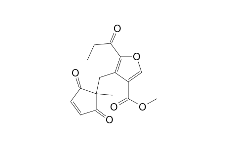 4-[(1-Methyl-2,5-dioxo-3-cyclopenten-1-yl)methyl]-5-(1-oxopropyl)-3-furancarboxylic Acid Methyl Ester
