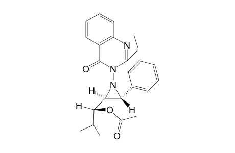 Acetic acid (R)-1-[(2S,3R)-1-(2-ethyl-4-oxo-4H-quinazolin-3-yl)-3-phenyl-aziridin-2-yl]-2-methyl-propyl ester
