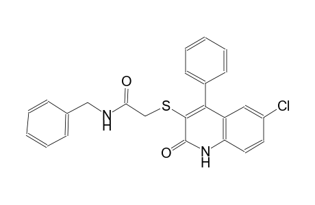 N-benzyl-2-[(6-chloro-2-oxo-4-phenyl-1,2-dihydro-3-quinolinyl)sulfanyl]acetamide
