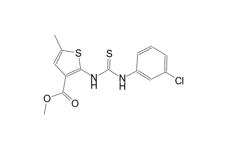 methyl 2-{[(3-chloroanilino)carbothioyl]amino}-5-methyl-3-thiophenecarboxylate