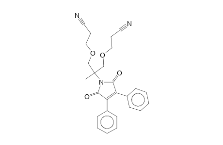 3-[3-(2-Cyanoethoxy)-2-(2,5-dioxo-3,4-diphenyl-2,5-dihydro-1H-pyrrol-1-yl)-2-methylpropoxy]propanenitrile