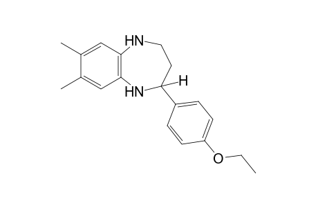 7,8-dimethyl-2-(p-ethoxyphenyl)-2,3,4,5-terahydro-1H-1,5-benzodiazepine