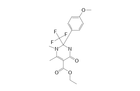 1,6-DIMETHYL-2-(4-METHOXYPHENYL)-2-TRIFLUOROMETHYL-5-ETHOXYCARBONYL-1,2,3,4-TETRAHYDROPYRIDIN-4-ONE