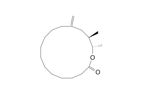 (15R,16S)-15,16-dimethyl-13-methylene-oxacyclohexadecan-2-one