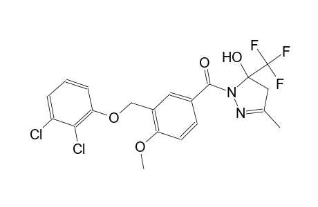 1-{3-[(2,3-dichlorophenoxy)methyl]-4-methoxybenzoyl}-3-methyl-5-(trifluoromethyl)-4,5-dihydro-1H-pyrazol-5-ol