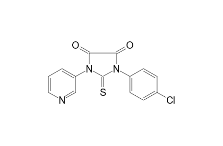Imidazolidine-4,5-dione, 1-(4-chlorophenyl)-5-(3-pyridyl)-2-thioxo-