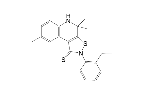 2-(2-ethylphenyl)-4,4,8-trimethyl-4,5-dihydroisothiazolo[5,4-c]quinoline-1(2H)-thione