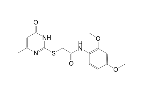 N-(2,4-dimethoxyphenyl)-2-[(4-methyl-6-oxo-1,6-dihydro-2-pyrimidinyl)sulfanyl]acetamide