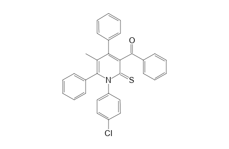 3-Benzoyl-1-(4-chlorophenyl)-5-methyl-2-thioxo-4,6-diphenyl-1,2-dihydropyridine [3-benzoyl-5-methyl-1-(4-chlorophenyl)-4,6-diphenyl-2(1H)-pyridinethione]