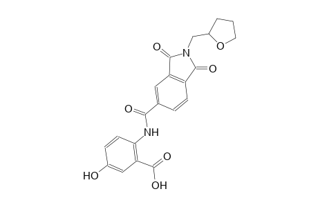 benzoic acid, 2-[[[2,3-dihydro-1,3-dioxo-2-[(tetrahydro-2-furanyl)methyl]-1H-isoindol-5-yl]carbonyl]amino]-5-hydroxy-