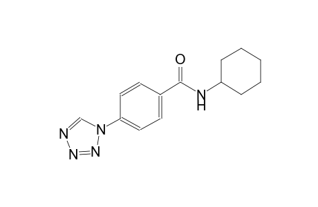 N-cyclohexyl-4-(1H-tetraazol-1-yl)benzamide