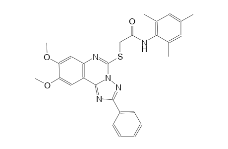2-[(8,9-dimethoxy-2-phenyl[1,2,4]triazolo[1,5-c]quinazolin-5-yl)sulfanyl]-N-mesitylacetamide