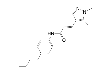 (2E)-N-(4-butylphenyl)-3-(1,5-dimethyl-1H-pyrazol-4-yl)-2-propenamide
