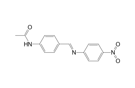 Acetamide, N-[4-[[(4-nitrophenyl)imino]methyl]phenyl]-