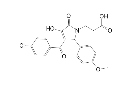 3-[3-(4-chlorobenzoyl)-4-hydroxy-2-(4-methoxyphenyl)-5-oxo-2,5-dihydro-1H-pyrrol-1-yl]propanoic acid