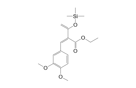1-(3,4-DIMETHOXYPHENYL)-2-ETHOXYCARBONYL-3-TRIMETHYLSILYLOXY-1,3-BUTADIENE