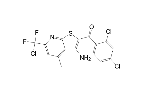 {3-amino-6-[chloro(difluoro)methyl]-4-methylthieno[2,3-b]pyridin-2-yl}(2,4-dichlorophenyl)methanone