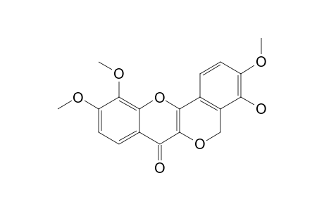 DIPLOTASIN;4-HYDROXY-3,10,11-TRIMETHOXYISOCHROMENO-[4.3-B]-CHROMEN-7-(5-H)-ONE