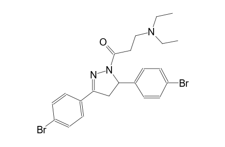 3-[3,5-bis(4-bromophenyl)-4,5-dihydro-1H-pyrazol-1-yl]-N,N-diethyl-3-oxo-1-propanamine
