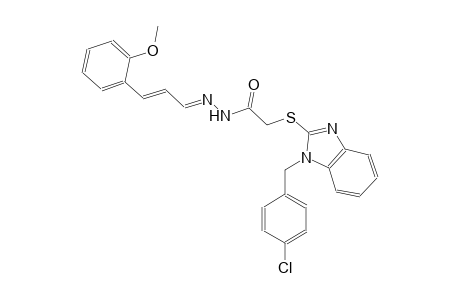 acetic acid, [[1-[(4-chlorophenyl)methyl]-1H-benzimidazol-2-yl]thio]-, 2-[(E,2E)-3-(2-methoxyphenyl)-2-propenylidene]hydrazide