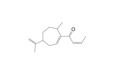 (Z)-1-(7-methyl-4-(prop-1-en-2-yl)cyclohept-1-en-1-yl)but-2-en-1-one