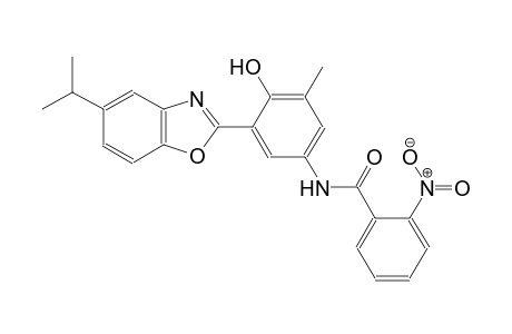 benzamide, N-[4-hydroxy-3-methyl-5-[5-(1-methylethyl)-2-benzoxazolyl]phenyl]-2-nitro-