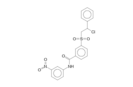 3-[(2-Chloro-2-phenylethyl)sulfonyl]-N-(3-nitrophenyl)benzamide