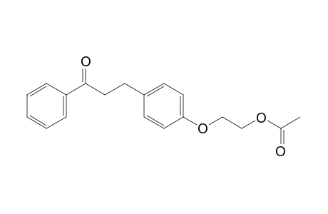 3-[p-(2-hydroxyethoxy)phenyl]propiophenone, acetate