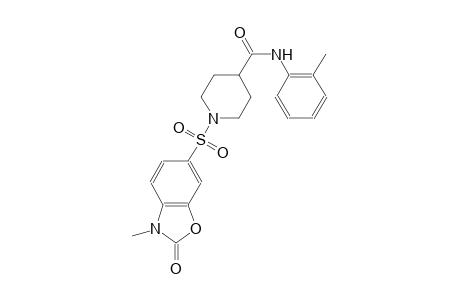 4-piperidinecarboxamide, 1-[(2,3-dihydro-3-methyl-2-oxo-6-benzoxazolyl)sulfonyl]-N-(2-methylphenyl)-