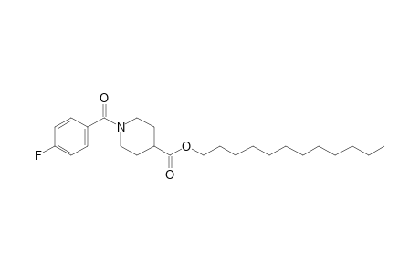 Isonipecotic acid, N-(4-fluorobenzoyl)-, dodecyl ester