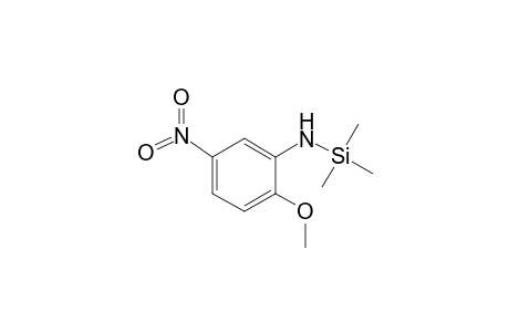 Aniline <2-methoxy-5-nitro>, mono-TMS