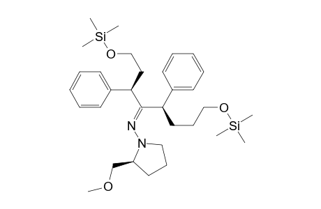 1-Pyrrolidinamine, 2-(methoxymethyl)-N-[2-phenyl-1-[1-phenyl-3-[(trimethylsilyl)oxy]propyl]-5-[(trimethylsilyl)oxy]pentylidene]-, [2S-[1[1E(S*),2S*],2R*]]-