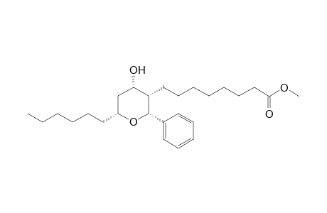 8-[(2R,3S,4S,6R)-6-hexyl-4-hydroxy-2-phenyl-3-oxanyl]octanoic acid methyl ester