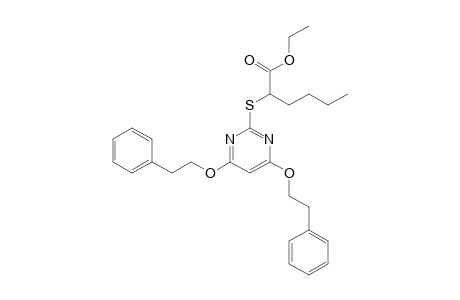 ETHYL-2-(4,6-DIPHENETHOXYPYRIMIDIN-2-YLTHIO)-HEXANOATE