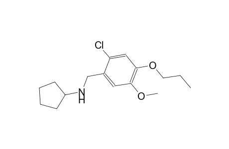 N-(2-chloro-5-methoxy-4-propoxybenzyl)cyclopentanamine