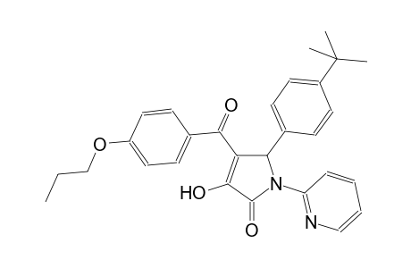 5-(4-tert-butylphenyl)-3-hydroxy-4-(4-propoxybenzoyl)-1-(2-pyridinyl)-1,5-dihydro-2H-pyrrol-2-one